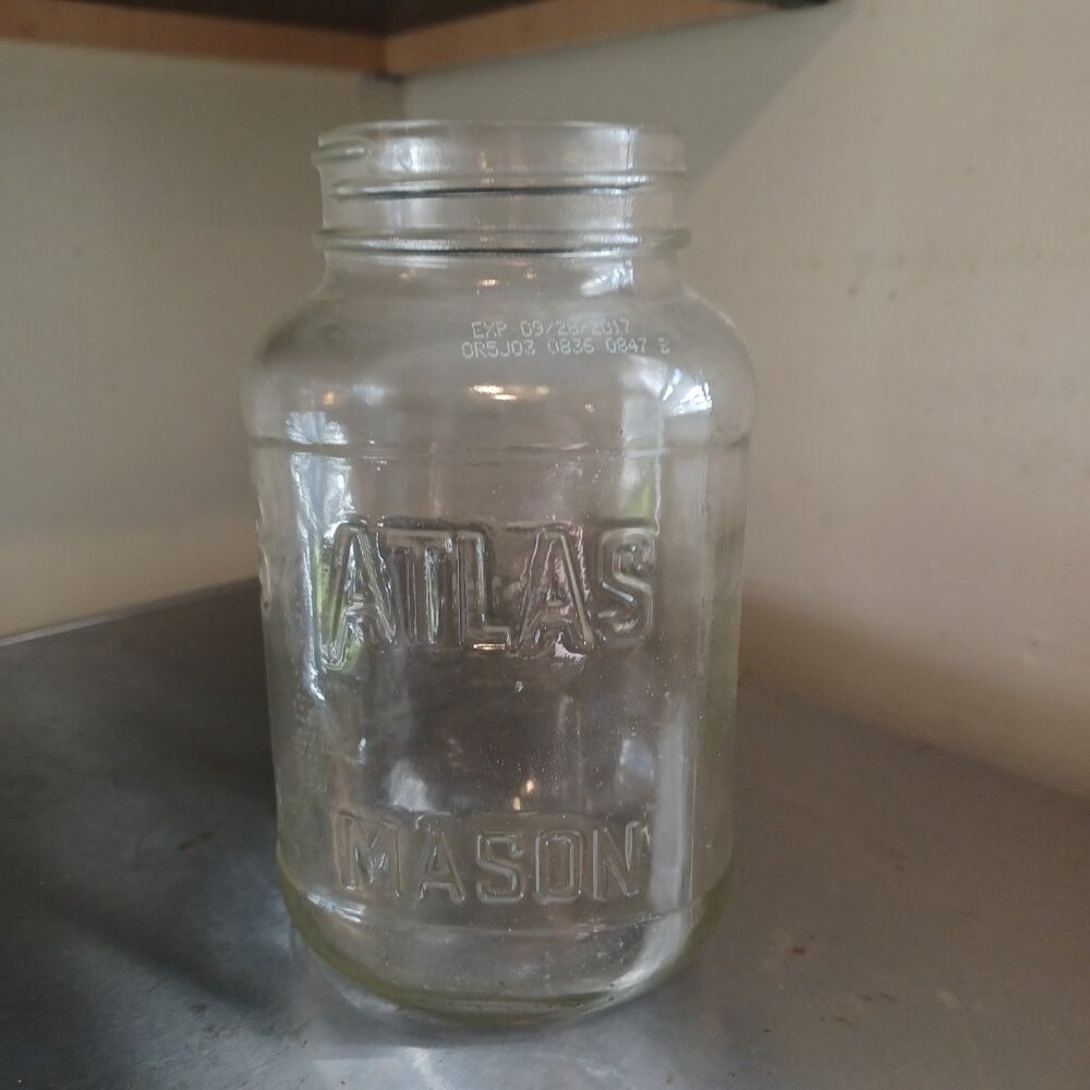 16oz Atlas Mason Glass Jar